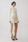 Grayson Knit Chiffon Mini Dress - Buttercream