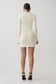 Grayson Knit Chiffon Mini Dress - Buttercream