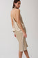 Cleo Satin Midi Skirt - Gold